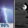 Tonight: Showers And Thunderstorms then Mostly Cloudy